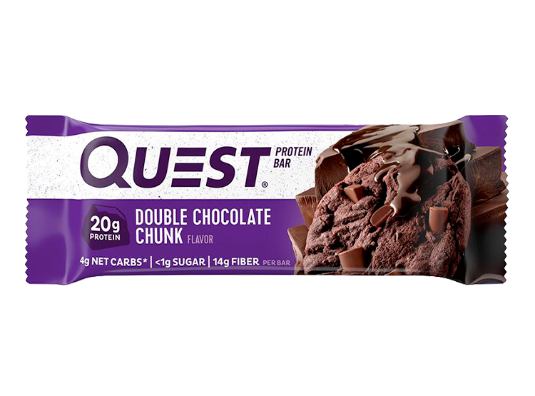 BARRAS DE PROTEÍNA QUEST NUTRITION DOUBLE CHOCOLATE CHUNK 60GR - 1