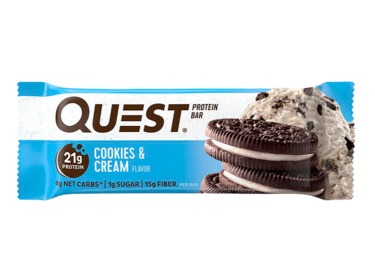 BARRAS DE PROTEÍNA QUEST NUTRITION COOKIES AND CREAM 60GR - 1