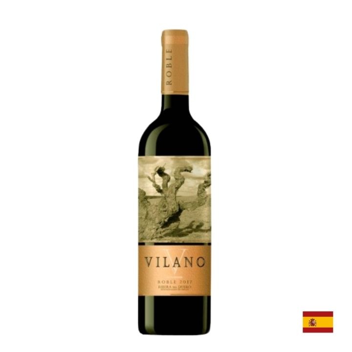 VINO TINTO BOTELLA VIDRIO 750 ML UNIDAD 1 VILANO TEMPRANILLO ROBLE - 1
