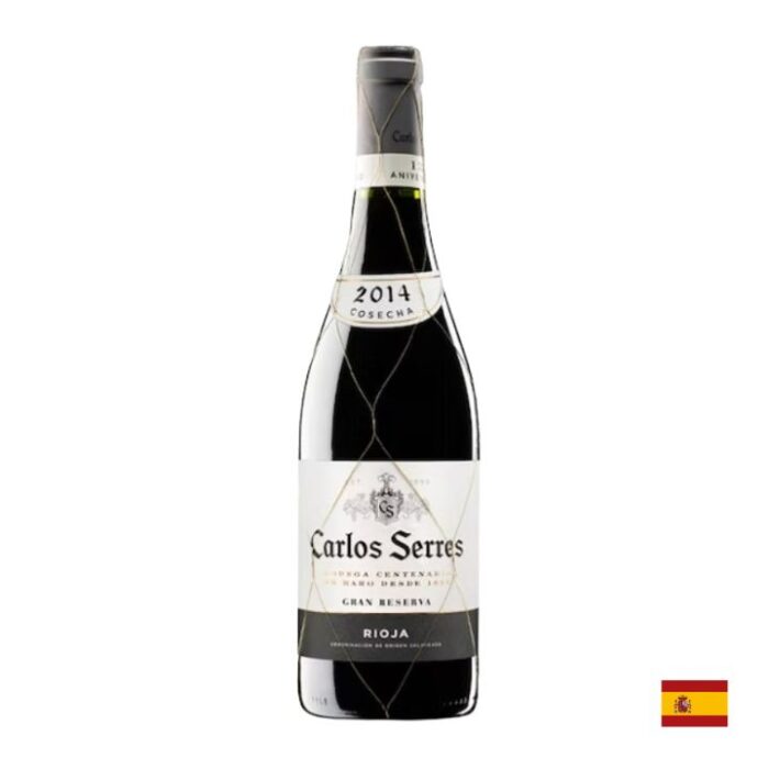 VINO TINTO BOTELLA VIDRIO 750 ML UNIDAD 1 CARLOS SERRES GRAN RESERVA - 1