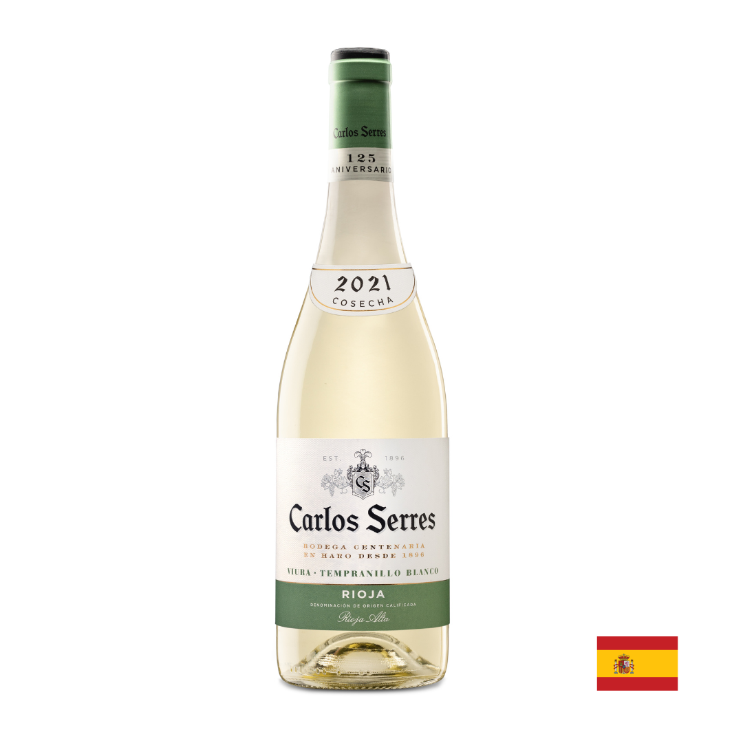 VINO BLANCO VIURA TEMPRANILLO CARLOS SERRES 750ML - 1