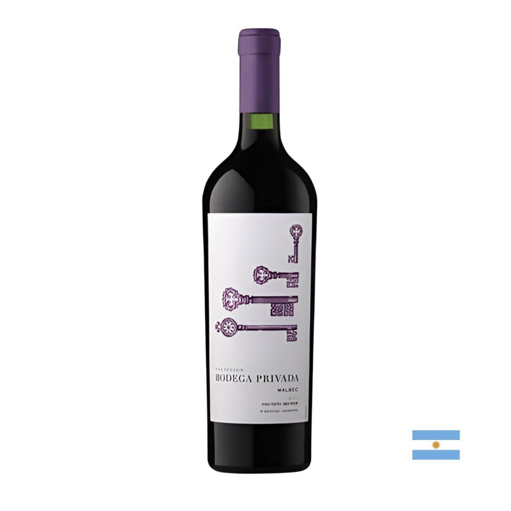 VINO TINTO BOTELLA VIDRIO 750 ML UNIDAD 1 BODEGA PRIVADA COLECCION MALBEC - 1