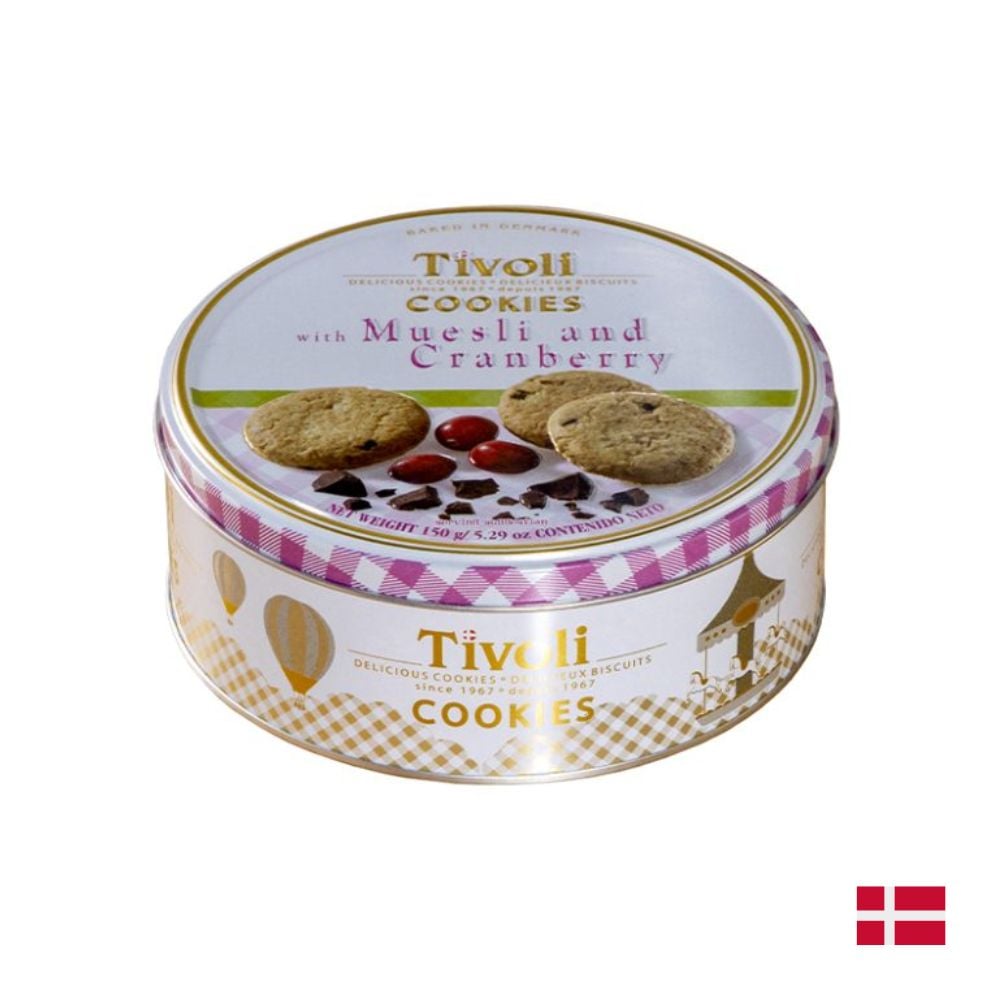GALLETAS DULCES TIVOLI - MUESLI Y CRANBERRY COOKIES X 150 GR - 1