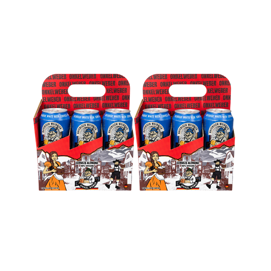 TWELVEPACK CERVEZA ONKEL WEBER DE TRIGO LATA 500ML - 1