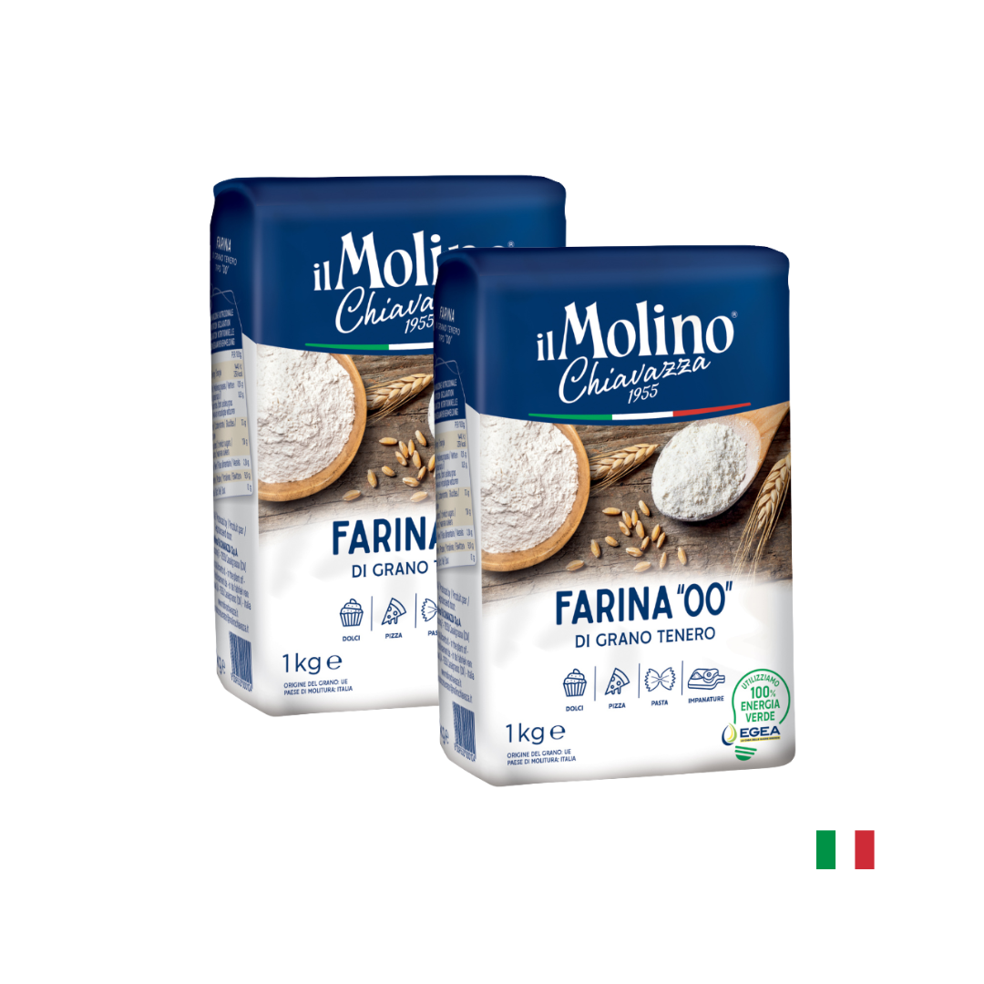 DÚO HARINA DE TRIGO BLANDO TIPO «00» IL MOLINO CHIAVAZZA 1KG - 1