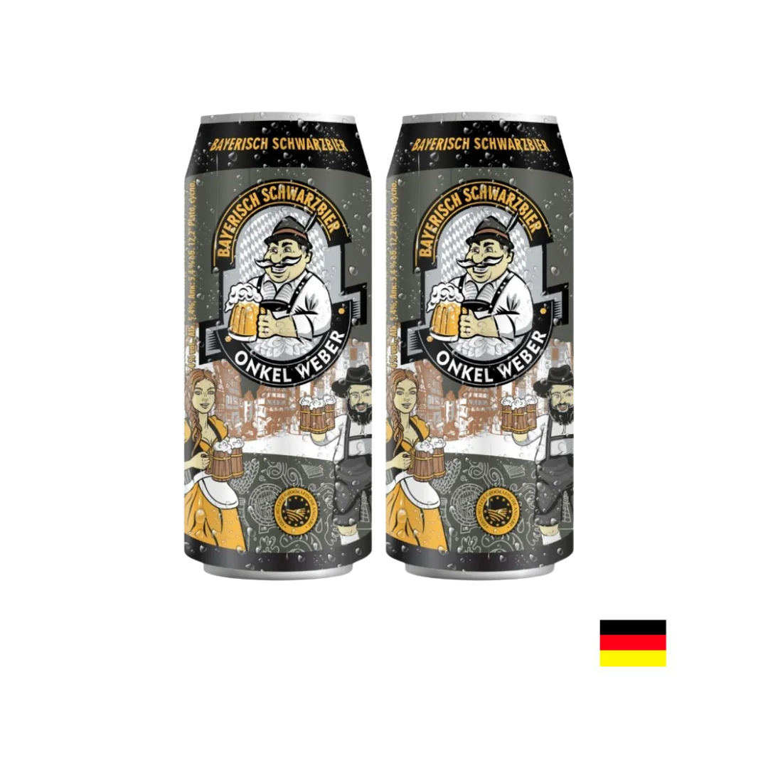 SIXPACK CERVEZA BAYERISCH HELL ONKEL WEBER LATA X 500ML - 2