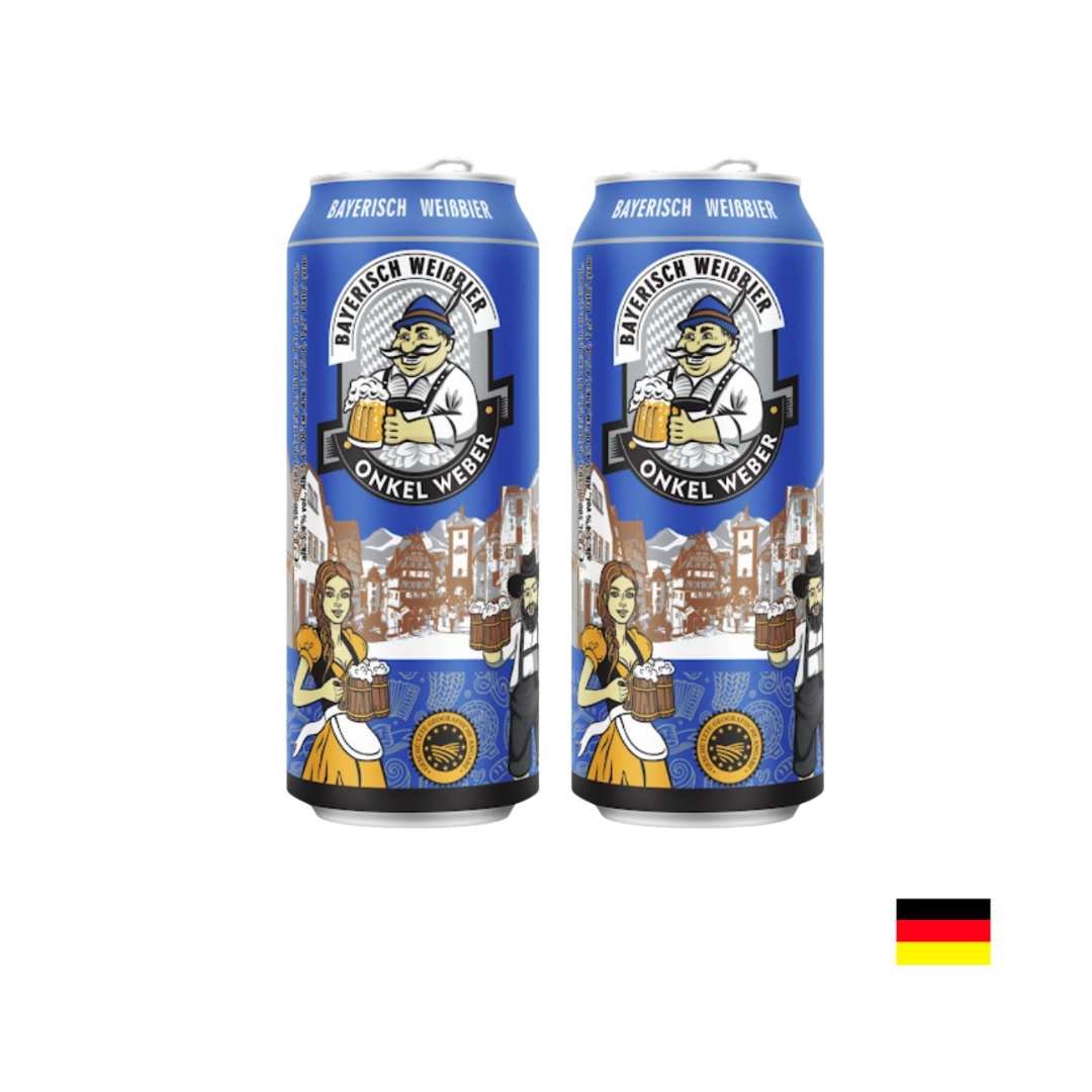 SIXPACK CERVEZA BAYERISCH HELL ONKEL WEBER LATA X 500ML - 3