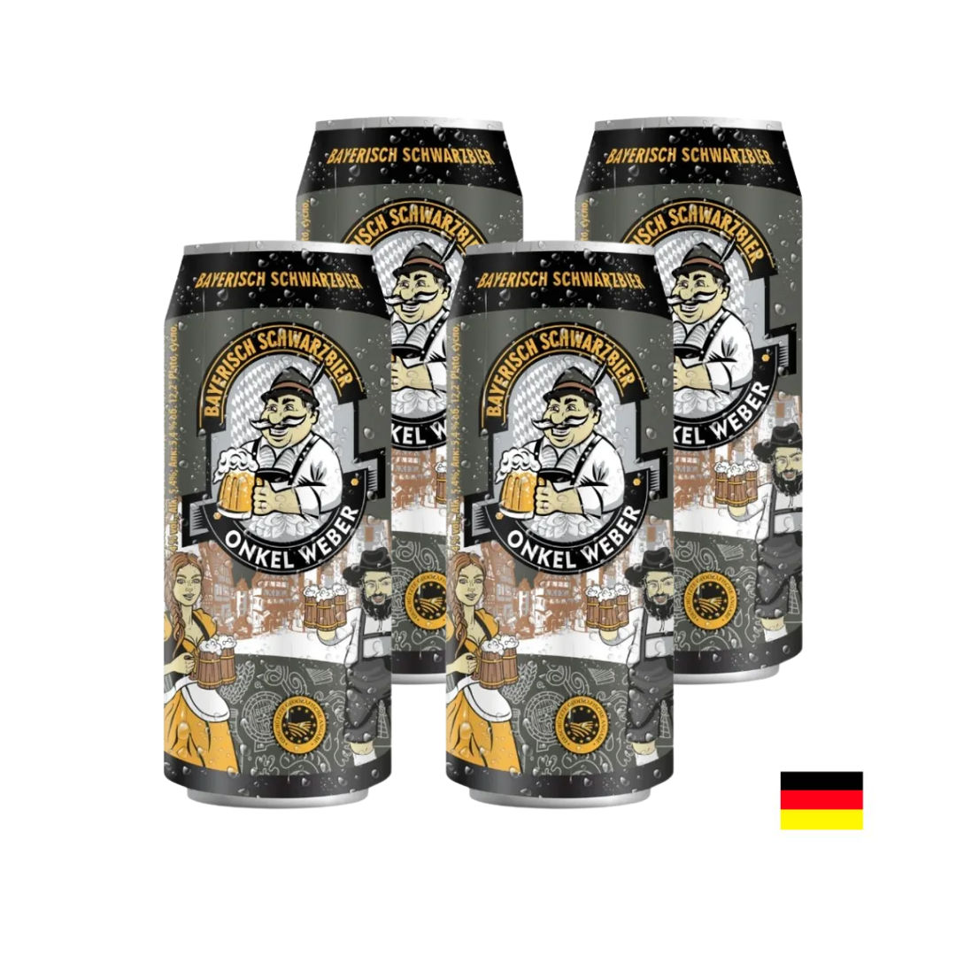 TWELVEPACK CERVEZA BAYERISCH HELL ONKEL WEBER LATA X 500ML - 2
