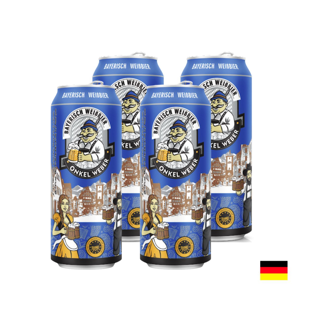 TWELVEPACK CERVEZA BAYERISCH HELL ONKEL WEBER LATA X 500ML - 3