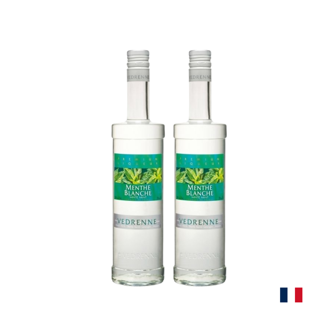 LICOR VEDRENNE WHITE MINT  X 700 ML X2 - 1