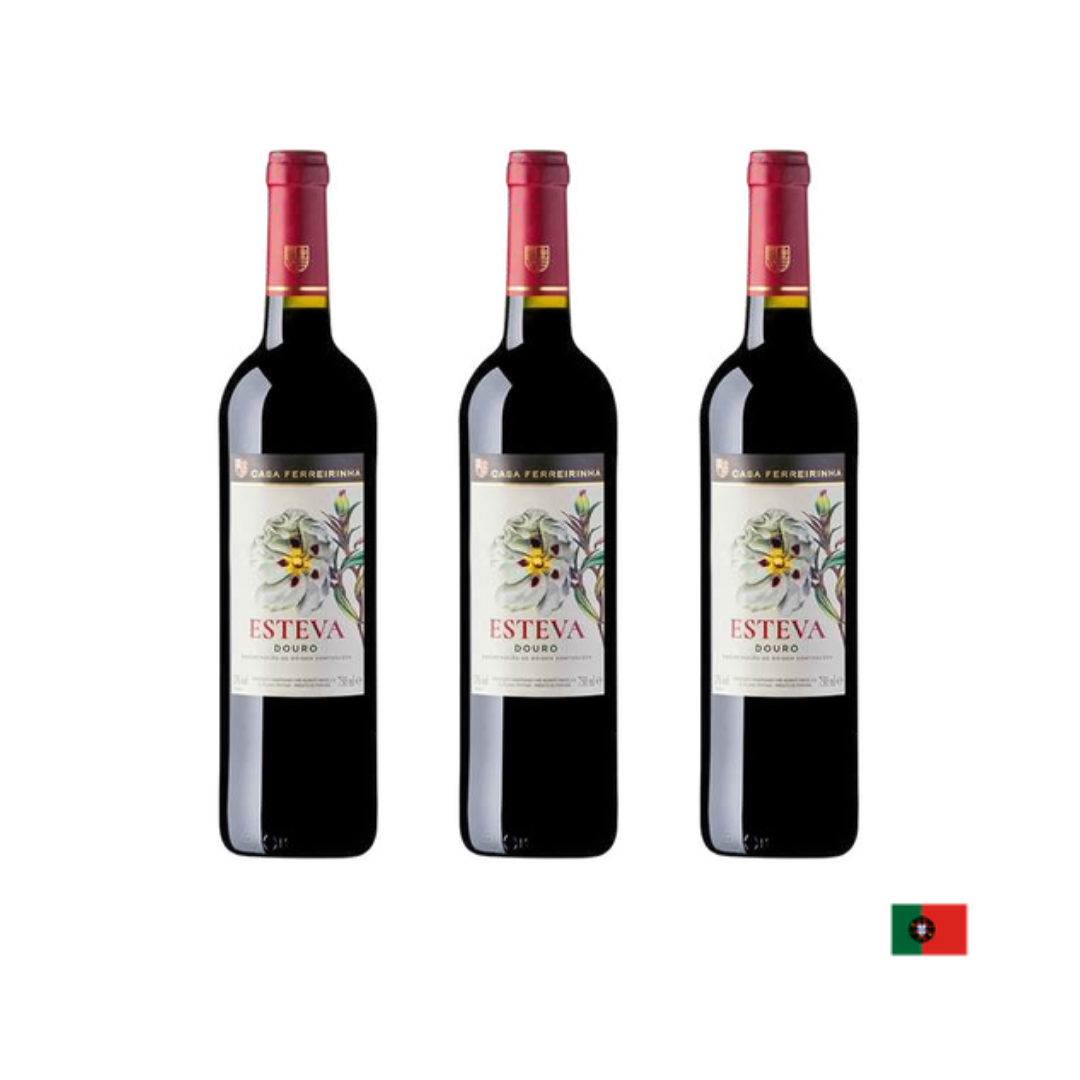 VINO TINTO CASA FERREIRINHA ESTEVA DOURO TINTO 750 ML X3 - 1