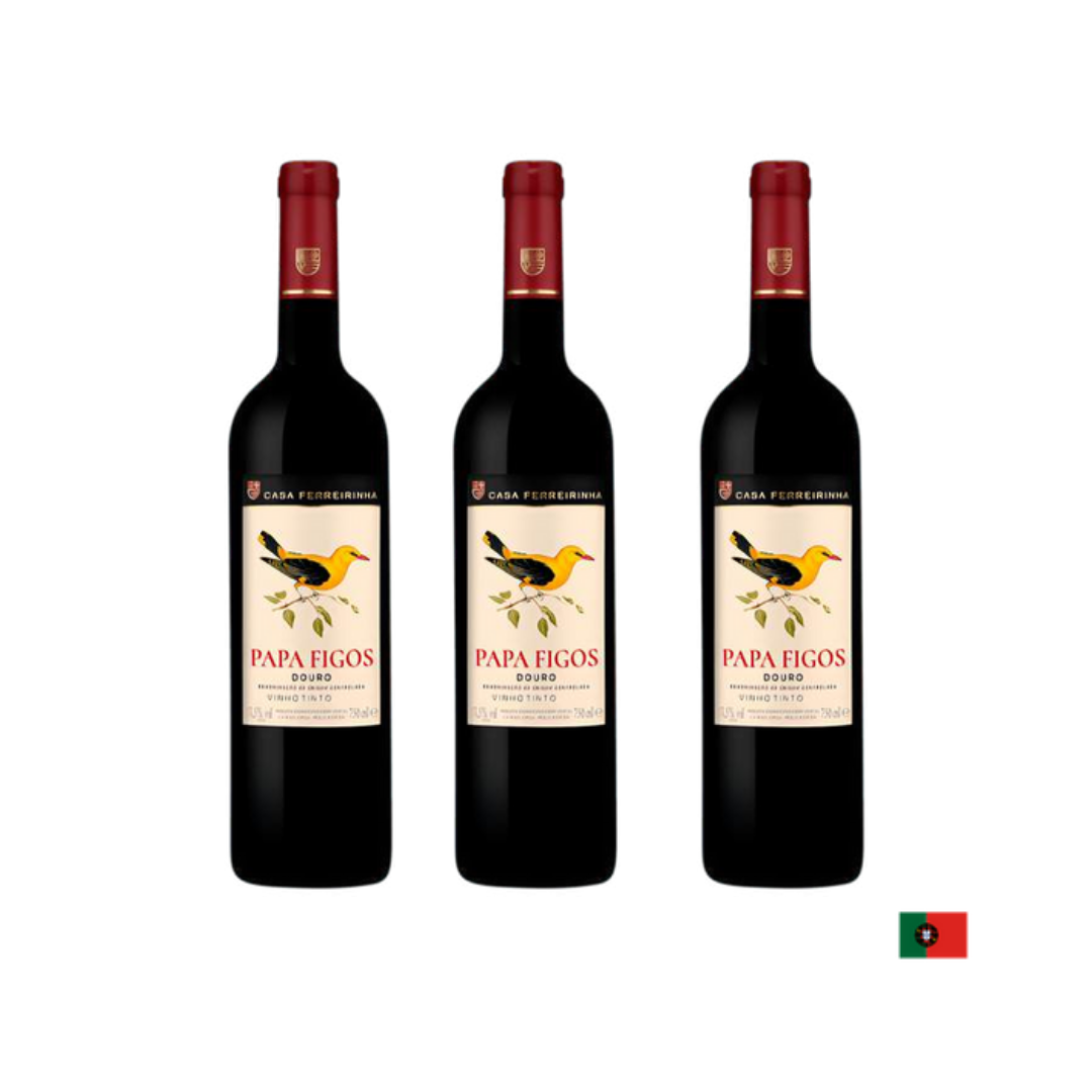 VINO TINTO CASA FERREIRINHA PAPA FIGOS DOURO TINTO 750 ML X3 - 1