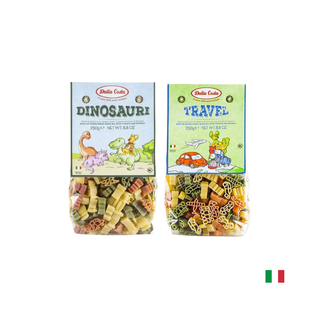 PASTA TRICOLOR DALLA COSTA X 250 GR (Dinosaurios / Travel) - 1
