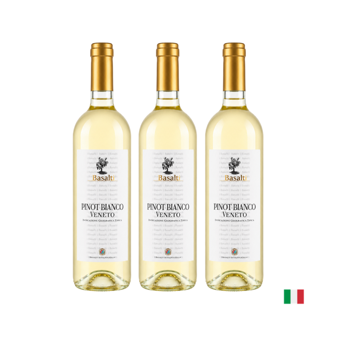 VINO BLANCO GAMBELLARA I BASALTI IGT PINOT BIANCO 750 ML X3 - 1