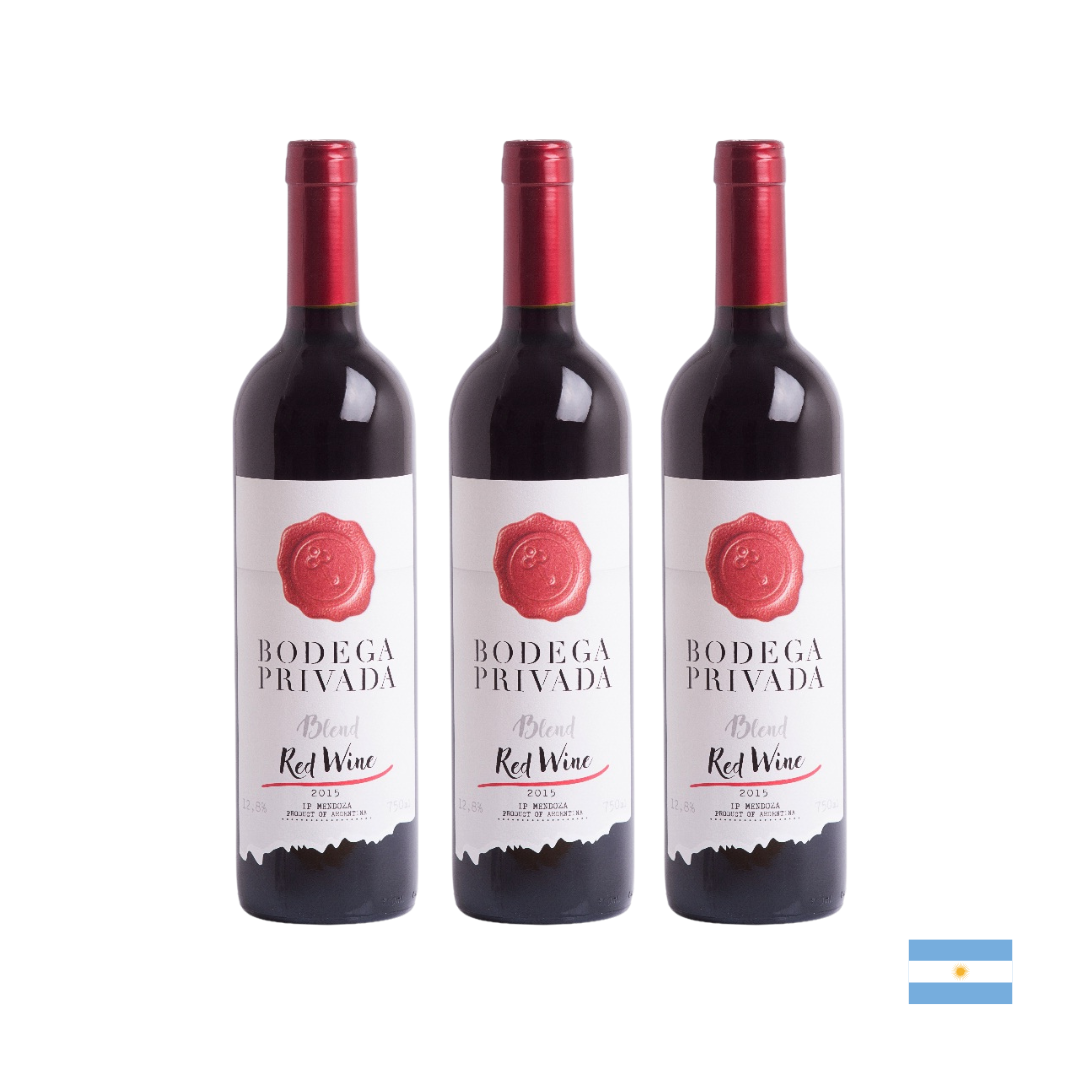 VINO TINTO BODEGA PRIVADA BLEND MALBEC -SYRAH X 750 ML X3 - 1