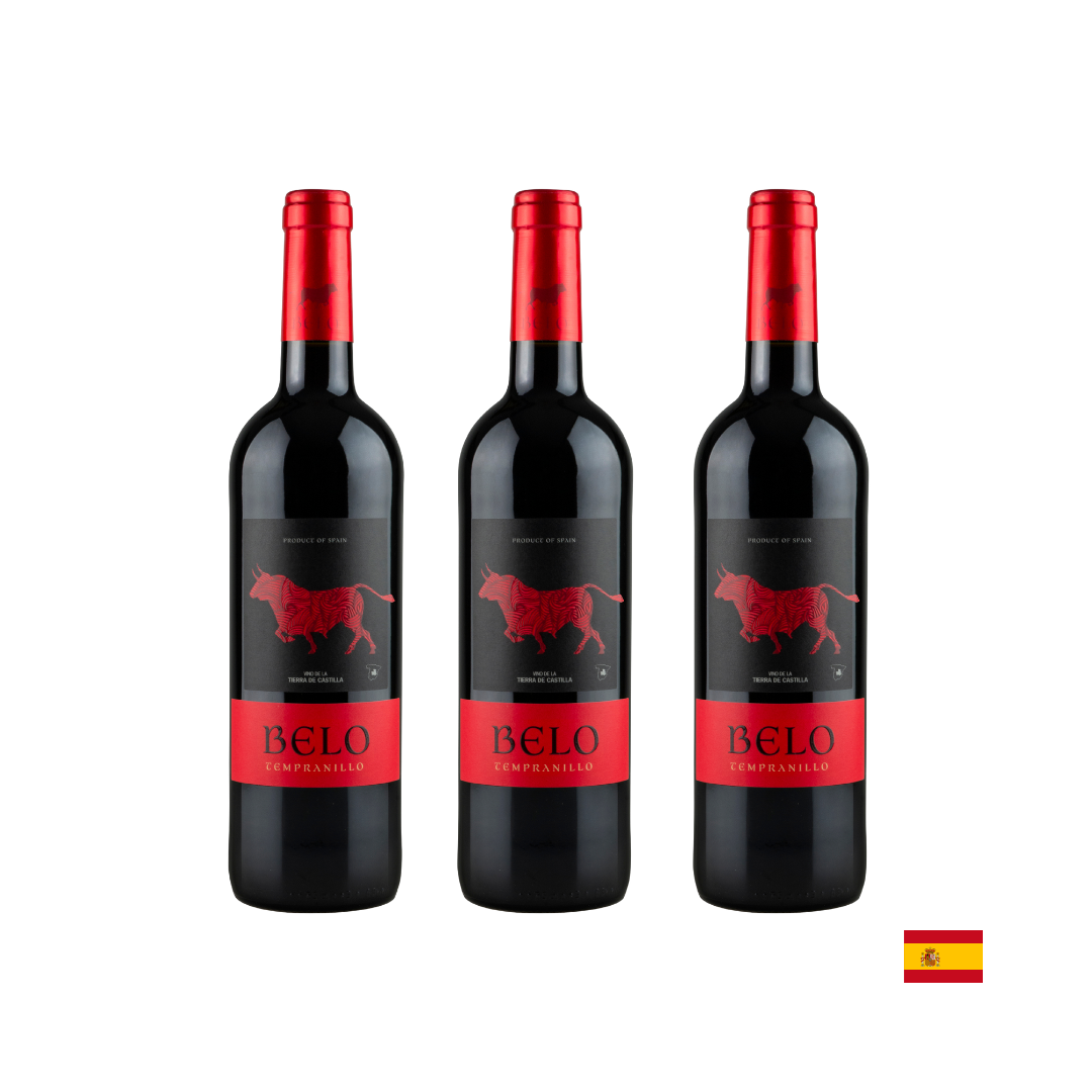 VINO TINTO BELO TEMPRANILLO 750ML X3 - 1
