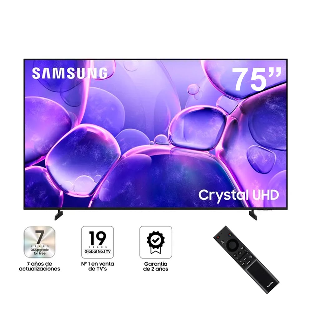 TELEVISOR SAMSUNG 75' SMART ULTRA HD 4K CRYSTAL UN75U8000FG NUEVO MODELO - 1