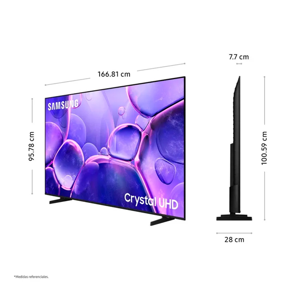 TELEVISOR SAMSUNG 75' SMART ULTRA HD 4K CRYSTAL UN75U8000FG NUEVO MODELO - 2