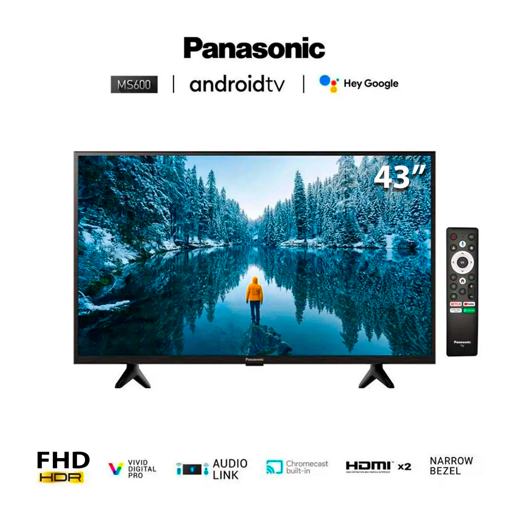 TELEVISOR PANASONIC 43” ANDROID TV FHD TC-43MS600P - 1