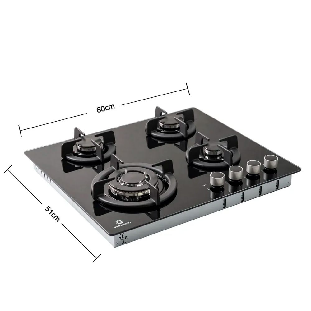ENCIMERA INDURAMA MULTIGAS EGI-604VDNEG 4 QUEMADORES - 3