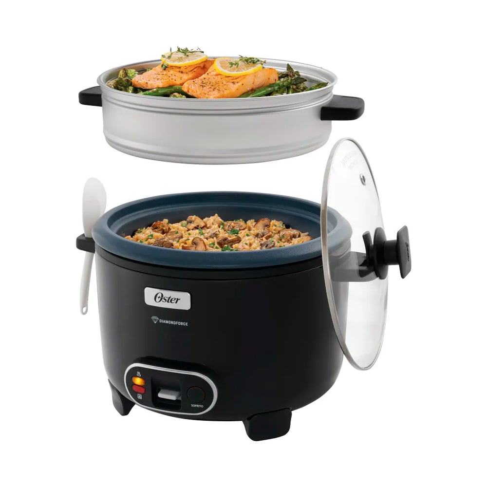 OLLA ARROCERA OSTER® CKSTRC15DFBLK 2.8L FUNCIÓN SOFRITO Y VAPORERA 3 IN 1 - 2