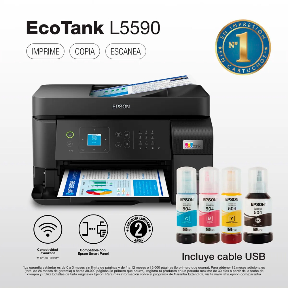 IMPRESORA EPSON MULTIFUNCIONAL L5590 WIFI ETHERNET FAX - 2