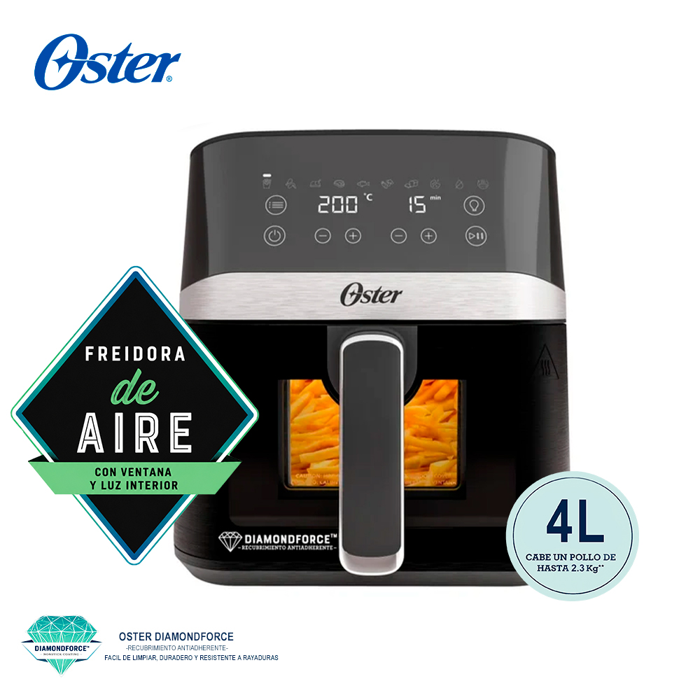 FREIDORA DE AIRE DIGITAL OSTER CKSTAF40WDDF 4 LITROS - 1