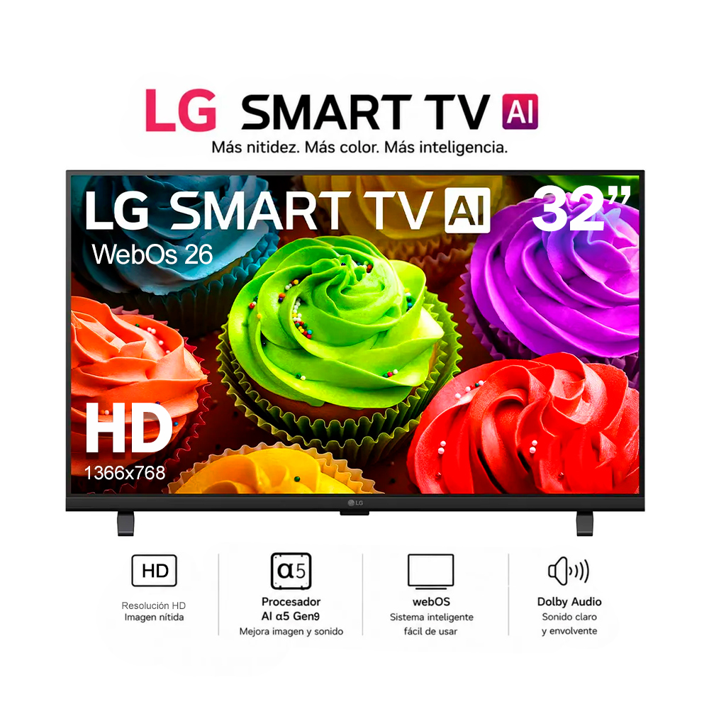 TELEVISOR LG SMART 32 HD 32LB650BPSA NUEVO MODELO - 1