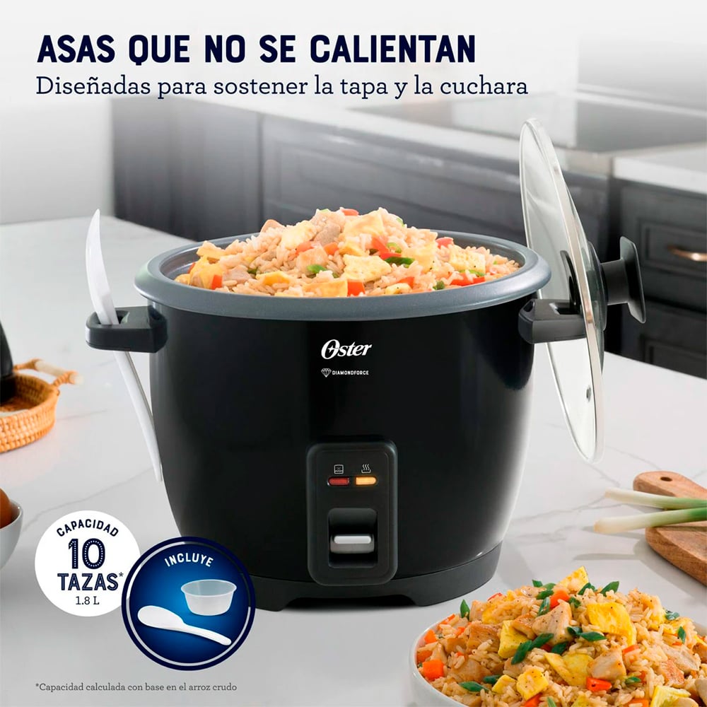 OLLA ARROCERA OSTER DIAMOND FORCE 1.8L CKSTRCB10DFBLK - 4