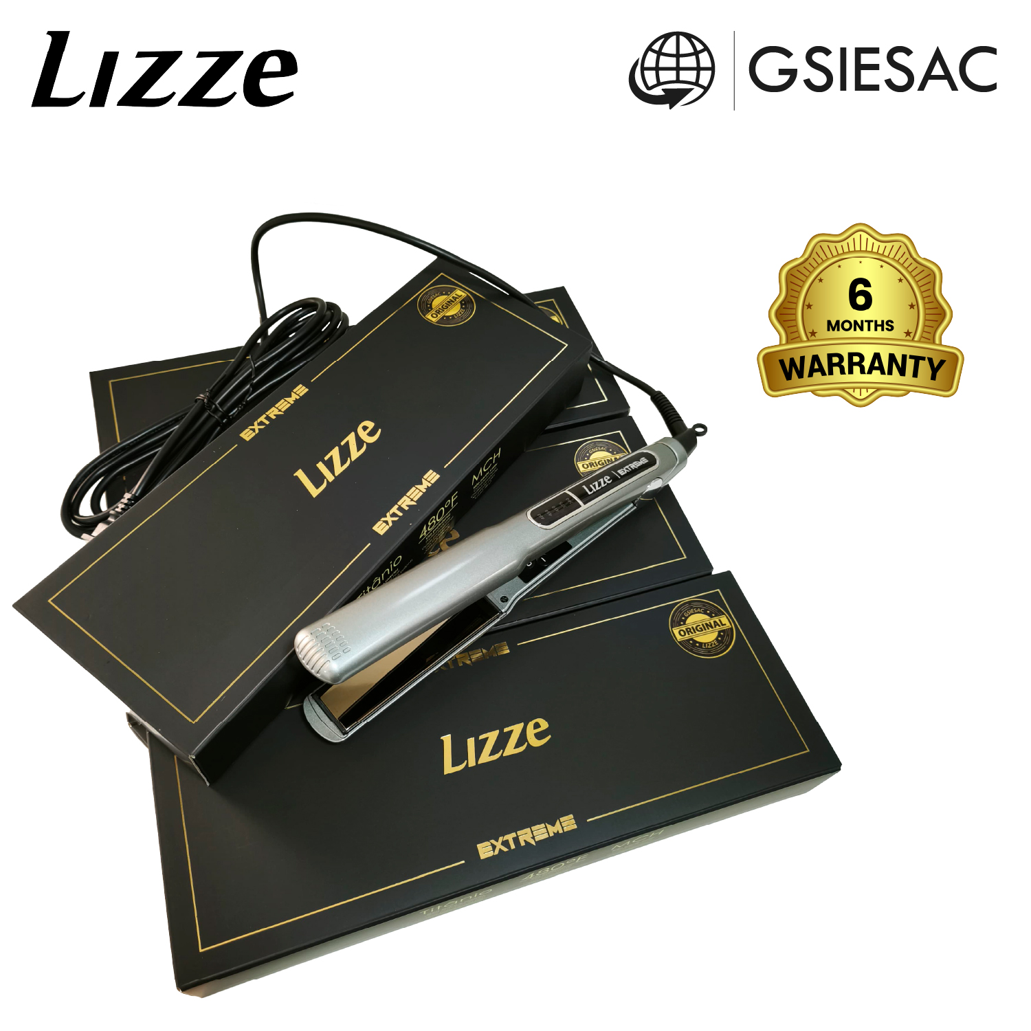 LIZZE PACK PLANCHA EXTREME + TIJERA TORNASOLADA FILO DULCE - 4