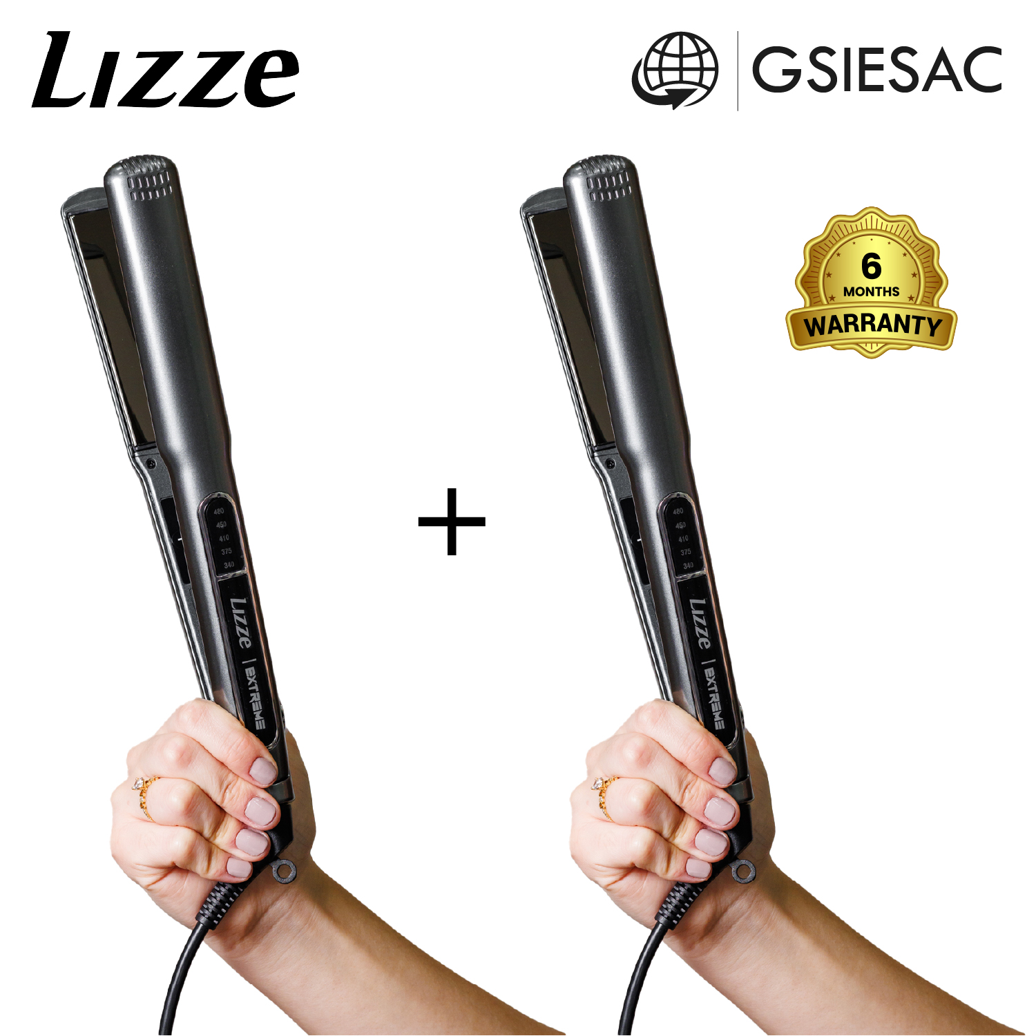 LIZZE PACK X 2 PLANCHA DE CABELLO PROFESIONAL EXTREME - 1