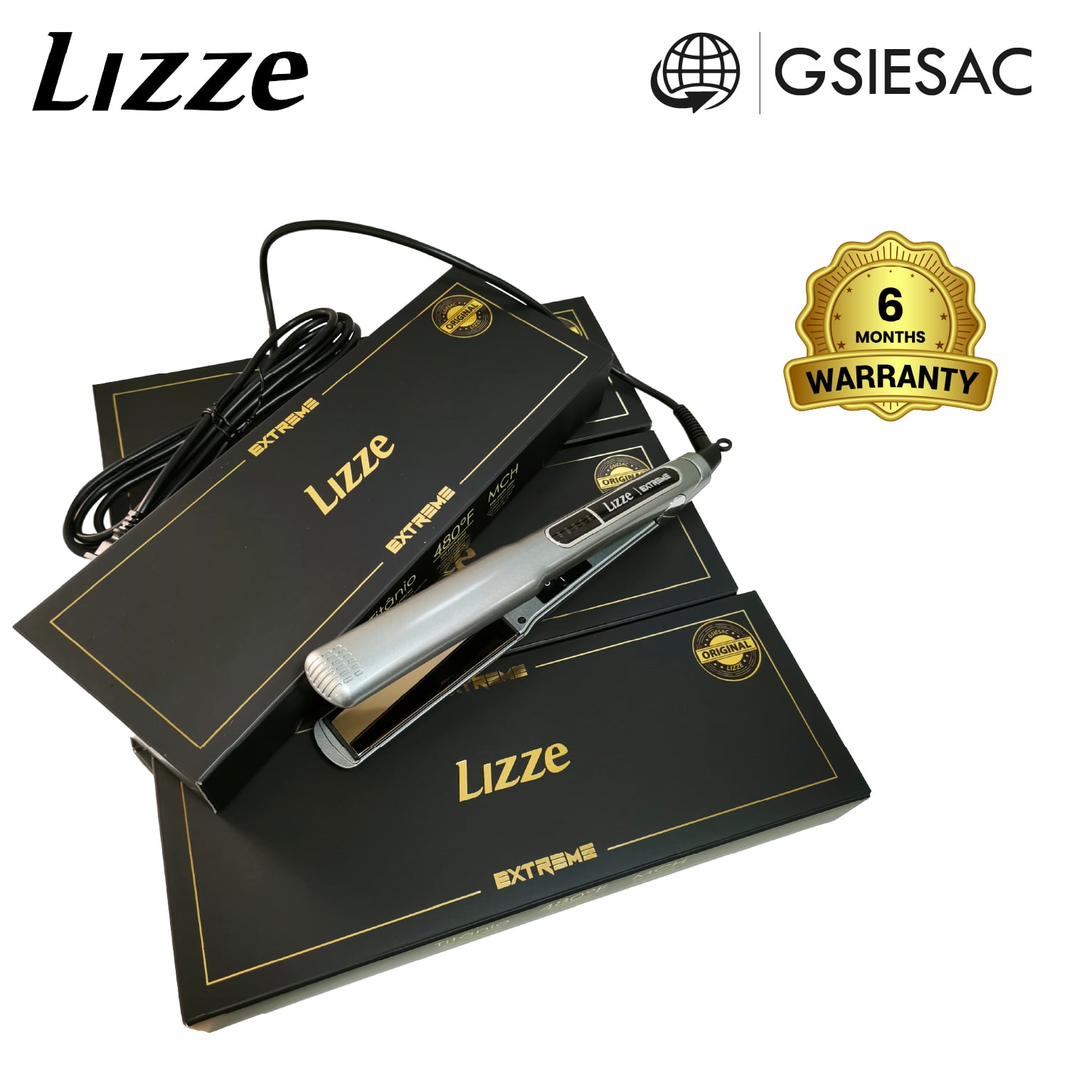 LIZZE PACK PLANCHA EXTREME + SECADORA  EXTREME + CEPILLO OVALADO BAMBU - 5