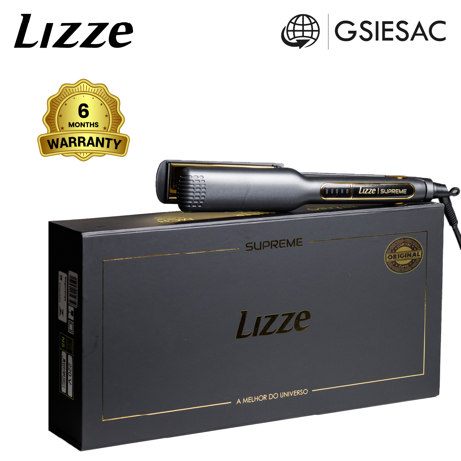 LIZZE PACK PLANCHA SUPREME + (REGALO) CEPILLO PENACHO MARRON N43 - 5