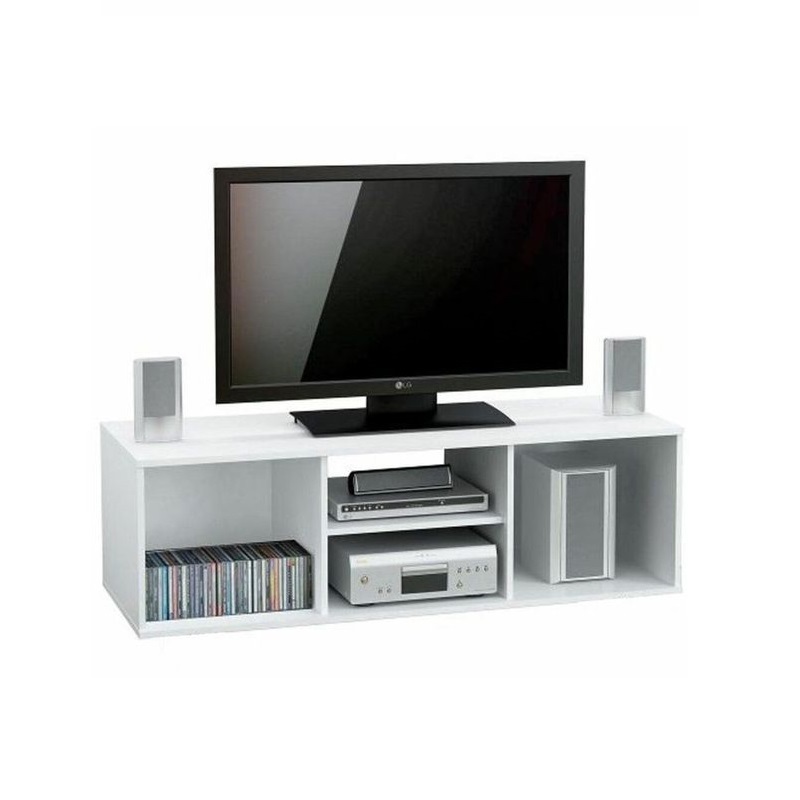 MUEBLES STARHOME - CENTRO DE ENTRETENIMIENTO ABERDEEN TRES SECCIONES-BLANCO | BLANCO - 1