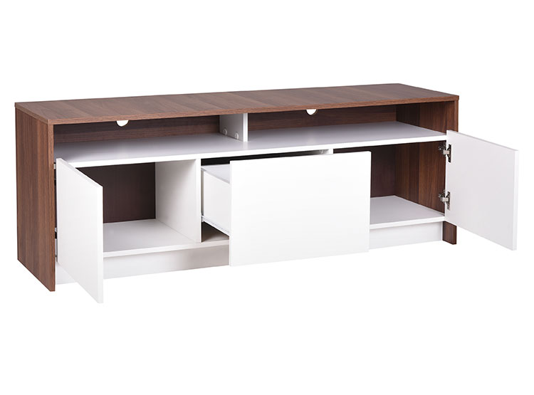 MUEBLES STARHOME CENTRO DE ENTRETENIMIENTO COLBUM 2 PUERTAS 1 CAJOM - NOGAL - 2