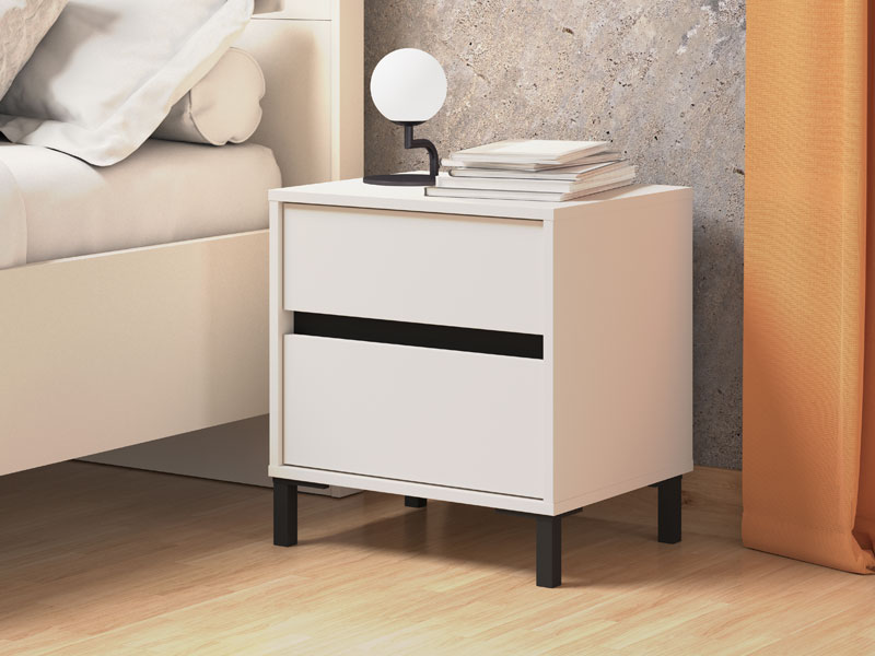 VELADOR MESA DE NOCHE STARHOME NILOA MELAMINA 18 MM CON CAJÓN - 2