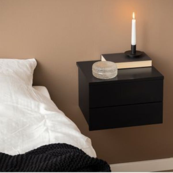 VELADOR MESA DE NOCHE STARHOME TEROA MELAMINA 18 MM CON CAJÓN - 2