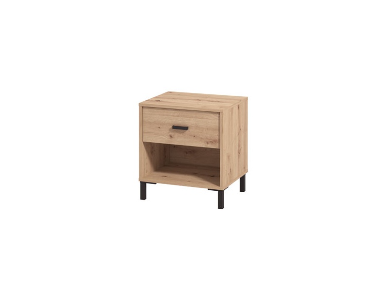 VELADOR MESA DE NOCHE STARHOME TUNO MELAMINA 18 MM CON CAJÓN - 1