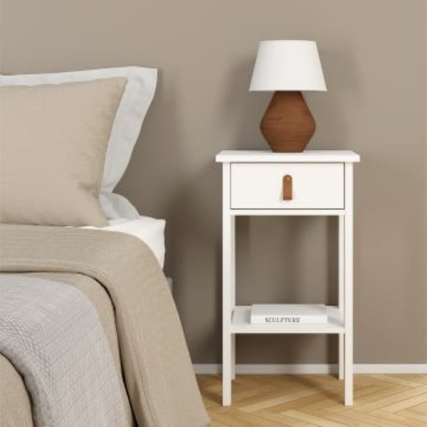 VELADOR MESA DE NOCHE STARHOME MORO MELAMINA 18 MM CON CAJÓN - 2
