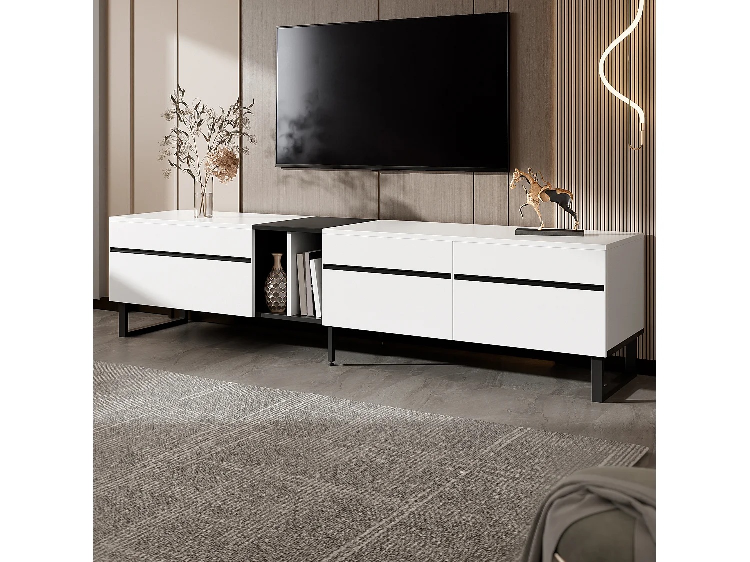 MUEBLE DE TV STARHOME REVAN MELAMINA 18 MM - 4
