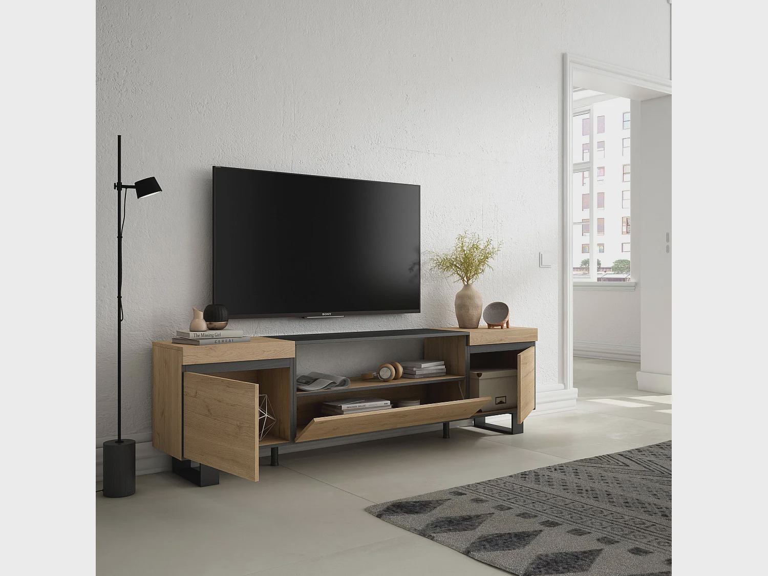 MUEBLE DE TV STARHOME VERIK MELAMINA 18 MM - 2