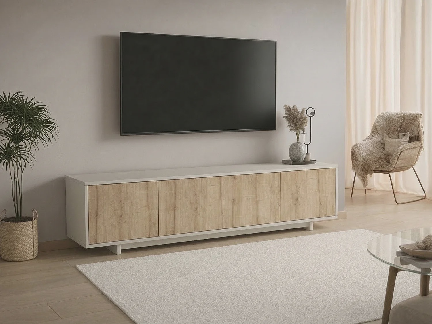 MUEBLE DE TV STARHOME VIREL MELAMINA 18 MM - 1