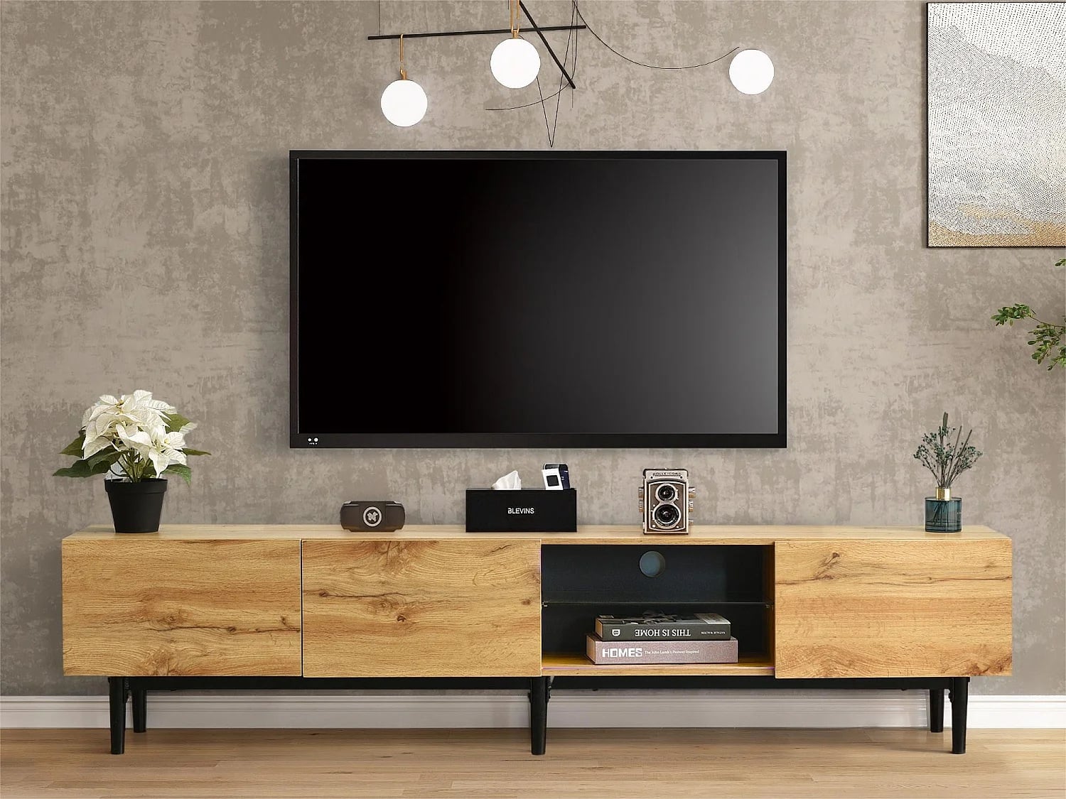 MUEBLE DE TV STARHOME LOREN MELAMINA 18 MM - 1