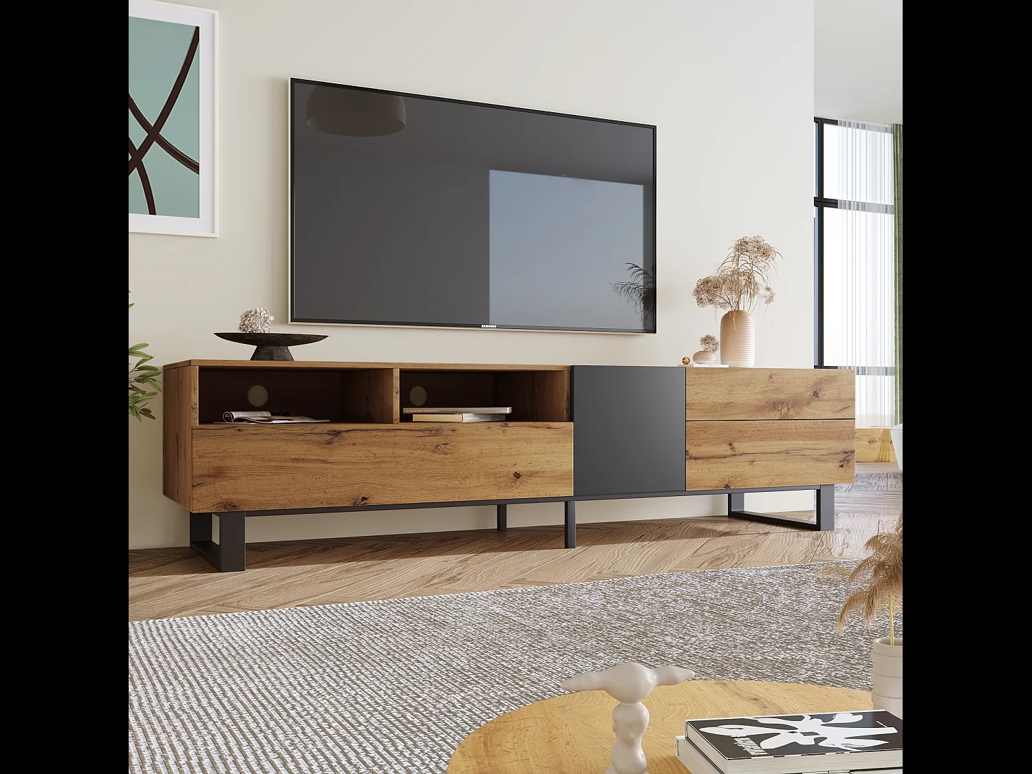 MUEBLE DE TV STARHOME NOVIK MELAMINA 18 MM - 5