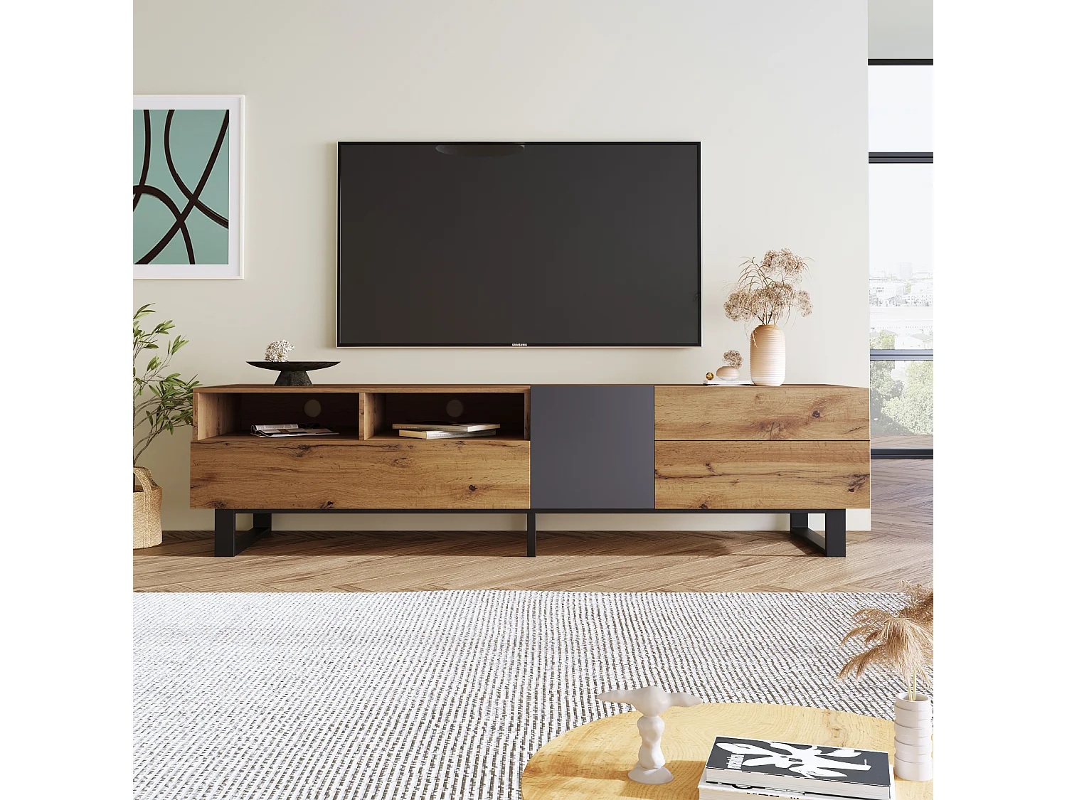 MUEBLE DE TV STARHOME NOVIK MELAMINA 18 MM - 6