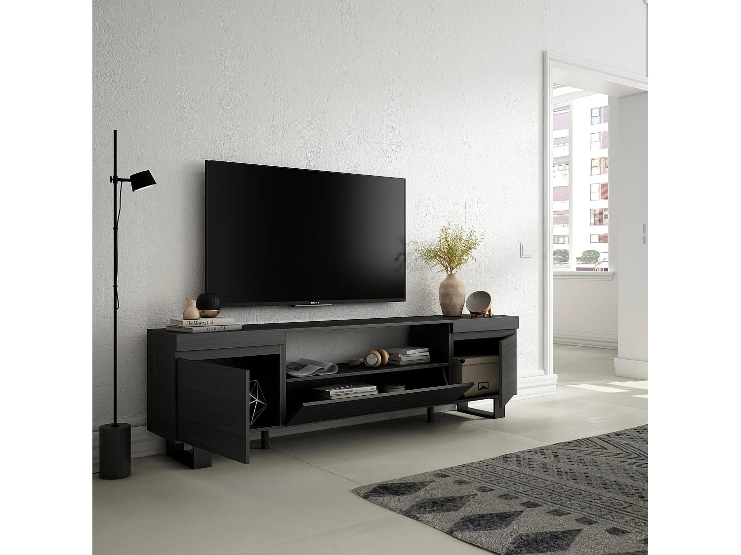 MUEBLE DE TV STARHOME DAXEN MELAMINA 18 MM - 2