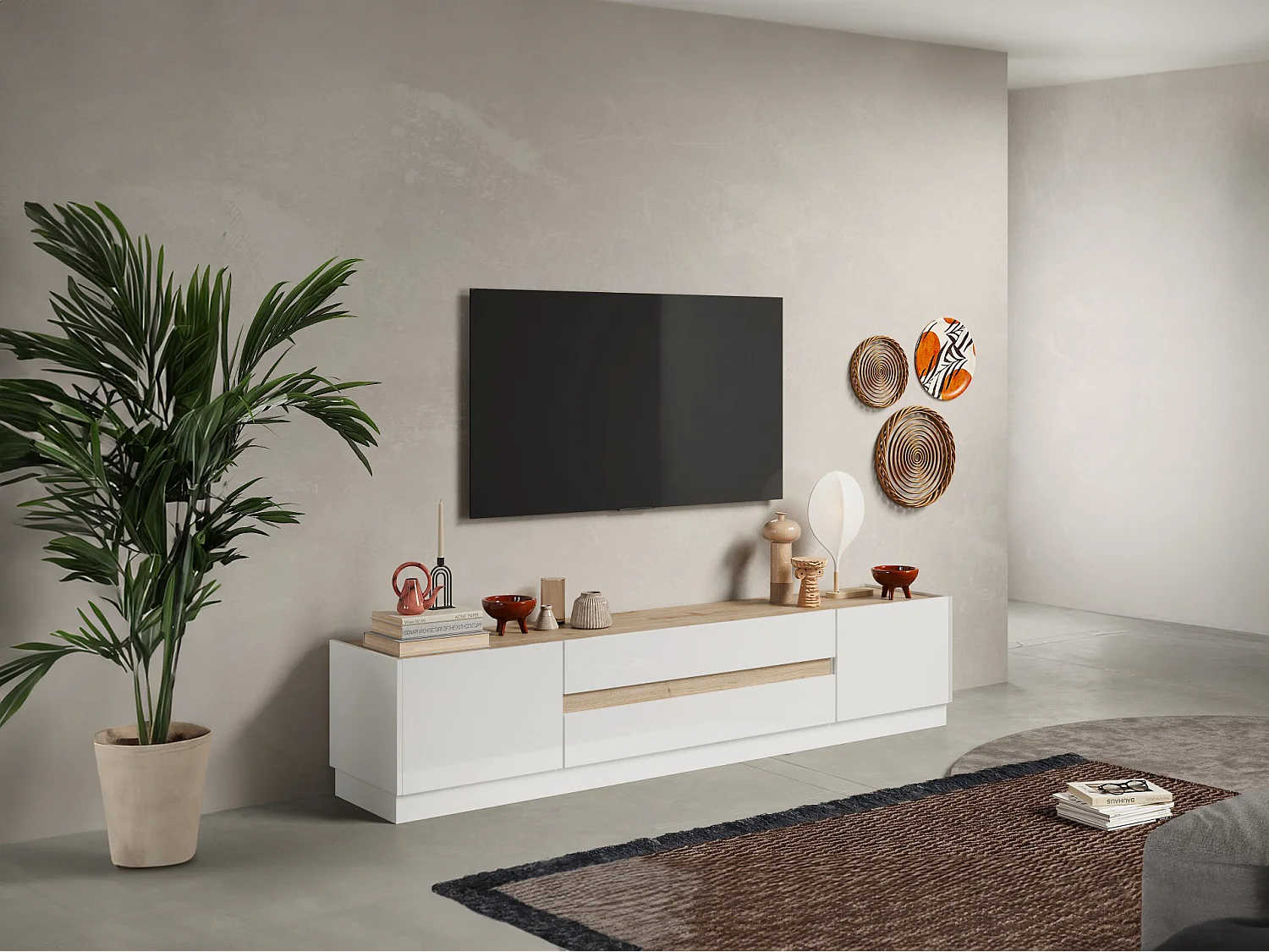 MUEBLE DE TV STARHOME XANDOR MELAMINA 18 MM - 1