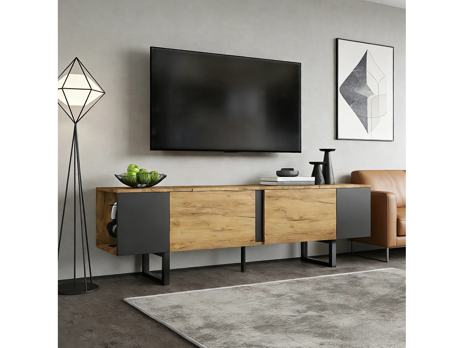 MUEBLE DE TV STARHOME BRIZEN MELAMINA 18 MM - 2