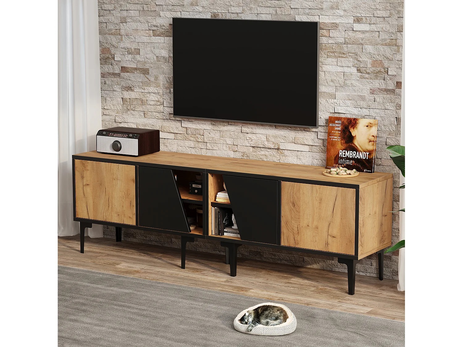 MUEBLE DE TV STARHOME MIREL MELAMINA 18 MM - 2