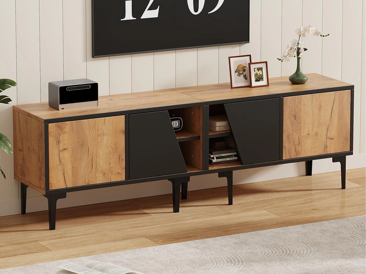 MUEBLE DE TV STARHOME MIREL MELAMINA 18 MM - 3
